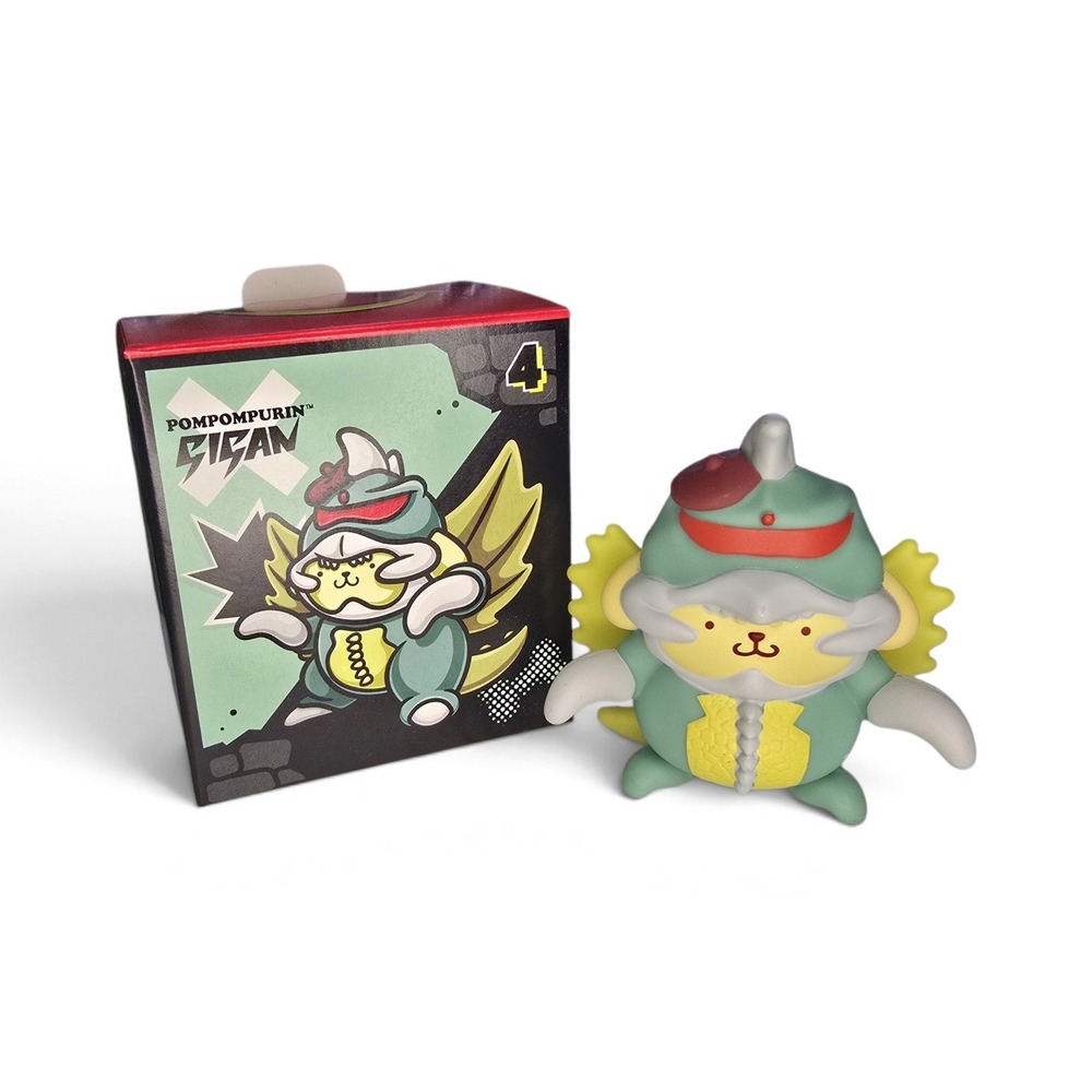 MCDONALDS Pompompurin x Gigan Hello Kitty Godzilla Figurine No. 4 Green Toy Kids